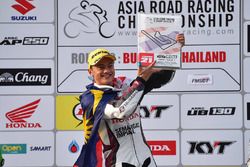 Podium SuperSports 600cc: race winner Zaqhwan Zaidi