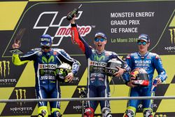 Podium: 1. Jorge Lorenzo, 2. Valentino Rossi, 3. Maverick Vinales