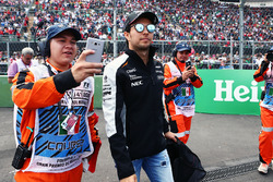 Sergio Perez, Sahara Force India F1 on the drivers parade