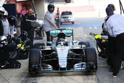 Nico Rosberg, Mercedes AMG F1 oefent pitstop