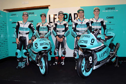 Andrea Locatelli, Leopard Racing, Joan Mir, Leopard Racing, Fabio Quartararo, Leopard Racing, Miguel Oliveira, Leopard Racing et Danny Kent, Leopard Racing