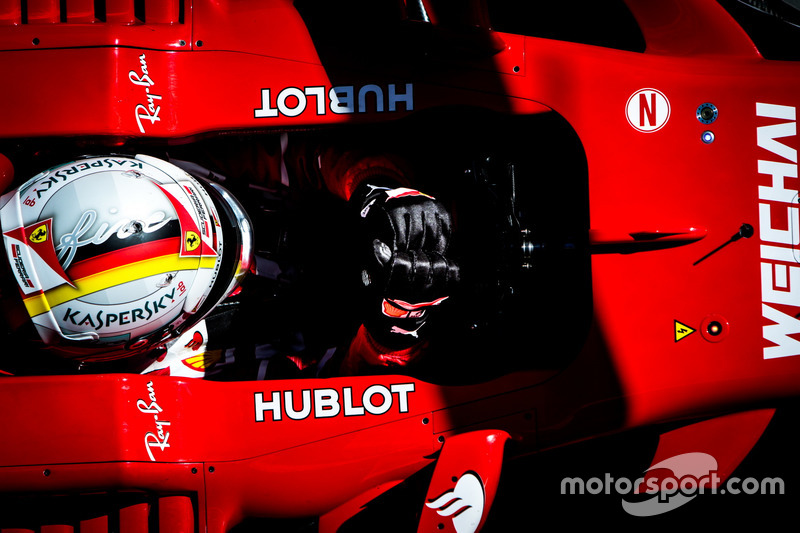 Mardi : Sebastian Vettel, Ferrari SF70H