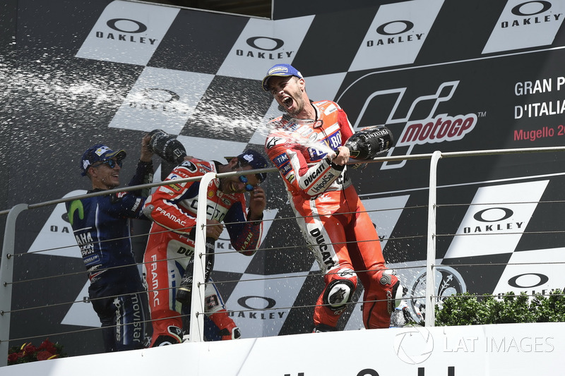 Andrea Dovizioso: ele conseguiu sua primeira vitória de 2017 no GP da Itália, realizado em Mugello. Um ano depois, ele repetiu a dose em Misano.