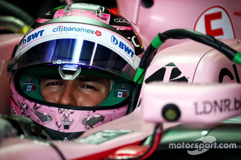 Casco de Sergio Perez, Sahara Force India F1