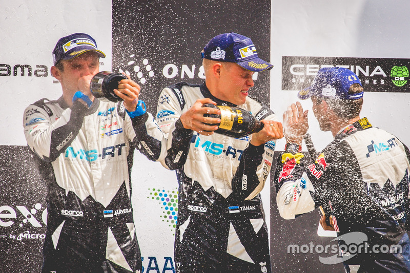 Podium: Ott Tänak, Martin Järveoja, Ford Fiesta WRC, M-Sport