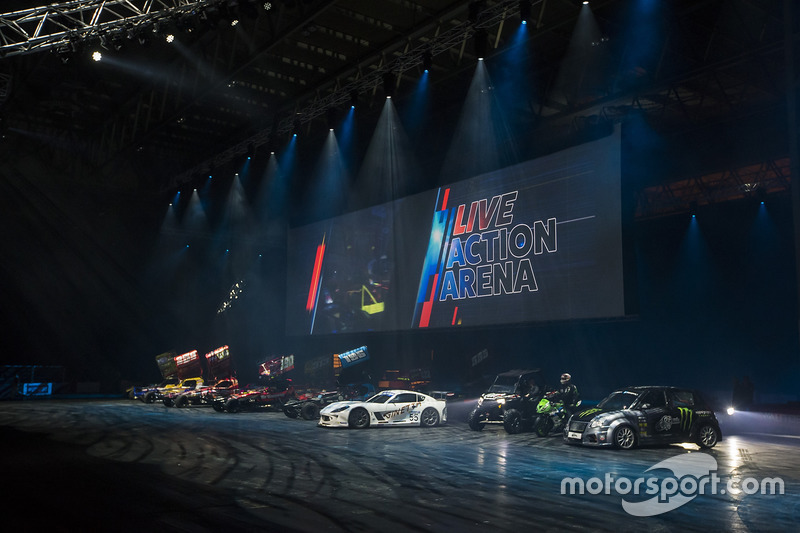 Verschillende bolides in de Live Action Arena