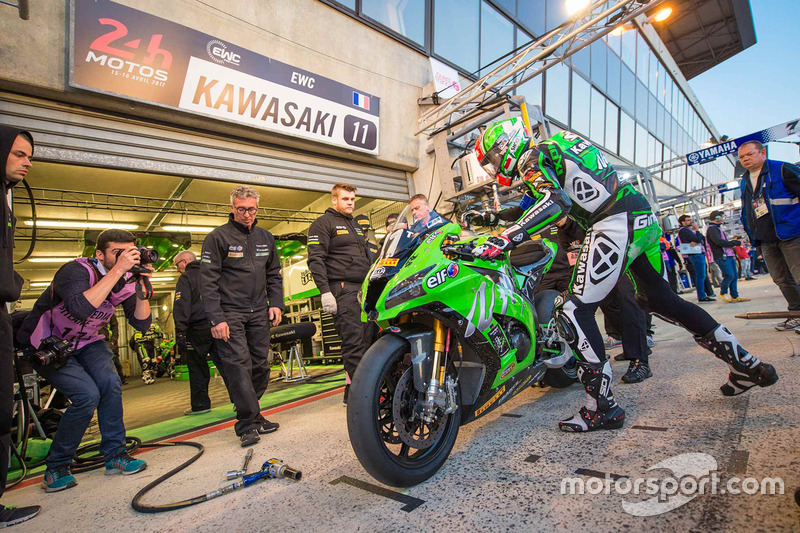 #11 Kawasaki: Morgan Berchet, Randy de Puniet, Mathieu Gines, Fabian Foret