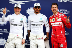 Polesitter: Lewis Hamilton, Mercedes AMG F1, second place Sebastian Vettel, Ferrari, third place Valtteri Bottas, Mercedes AMG F1
