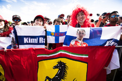 Fans of Kimi Raikkonen