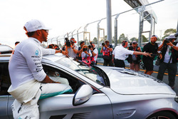 Pole man Lewis Hamilton, Mercedes AMG
