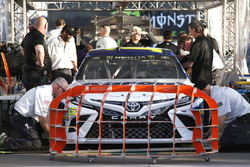 The car of Michael Waltrip, Premium Motorsports Toyota goes through tech inspection