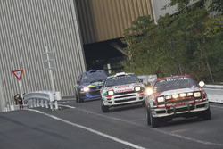 WRCセリカST165 #3(岩瀬晏弘), WRCセリカST185 #6(藤本吉郎), インプレッサ555 WRC98(新井敏弘)
