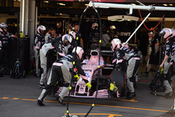 La monoposto di Sergio Perez, Sahara Force India VJM10