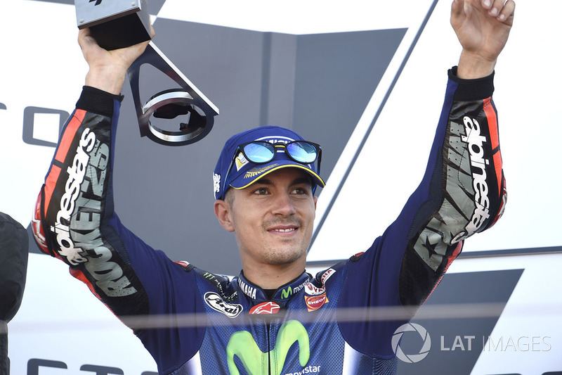 Podio: il secondo classificato Maverick Viñales, Yamaha Factory Racing