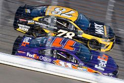 Denny Hamlin, Joe Gibbs Racing Toyota, Martin Truex Jr., Furniture Row Racing Toyota