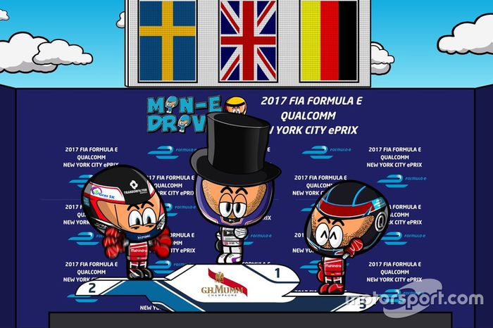 Segunda carrera del ePrix de Nueva York 2016/2017 según 'Los MinEDrivers'