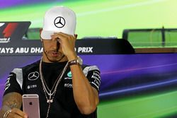 Lewis Hamilton, Mercedes AMG F1 during the press conference