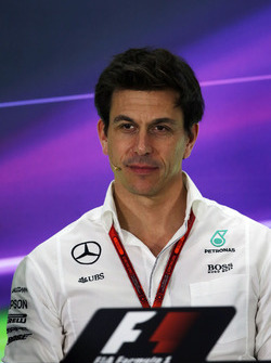 Toto Wolff, Mercedes AMG F1 Shareholder and Executive Director in the FIA Press Conference
