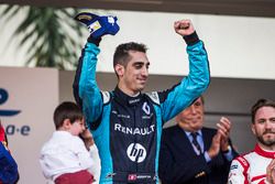 Podium : le vainqueur Sébastien Buemi, Renault e.Dams