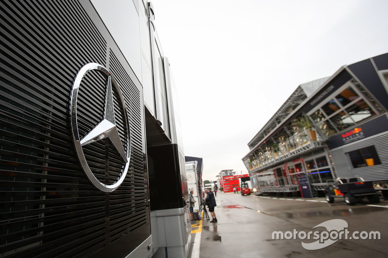 Paddock and Mercedes logo