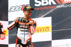 Podium : troisième place pour Marco Melandri, Ducati Team