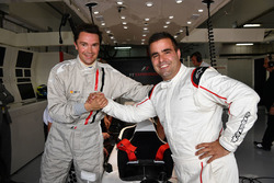 Zsolt Baumgartner, F1 Experiences 2-Seater driver and F1 Experiences 2-Seater passenger Thomas Senecal, Journalist and Presenter for Canal +