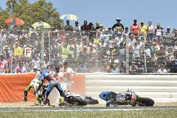 Jack Miller, Estrella Galicia 0,0 Marc VDS, Alvaro Bautista, Aspar Racing Team crash