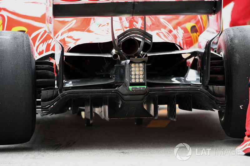 Ferrari SF70H arka kanat detay