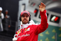 Sebastian Vettel, Ferrari on the drivers parade