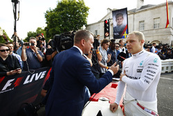 Valtteri Bottas, Mercedes AMG F1, is interviewed