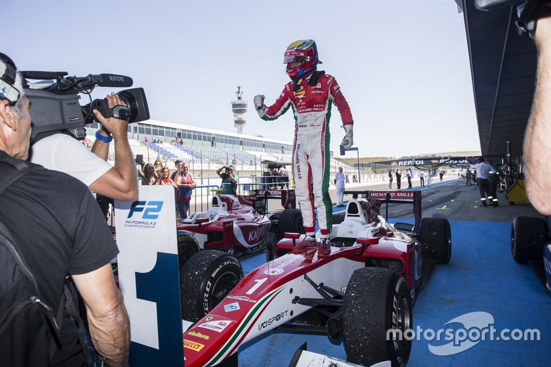 Charles Leclerc, PREMA Powerteam in parc ferme