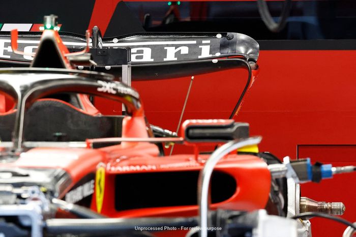 Ferrari SF-23 detalle trasero