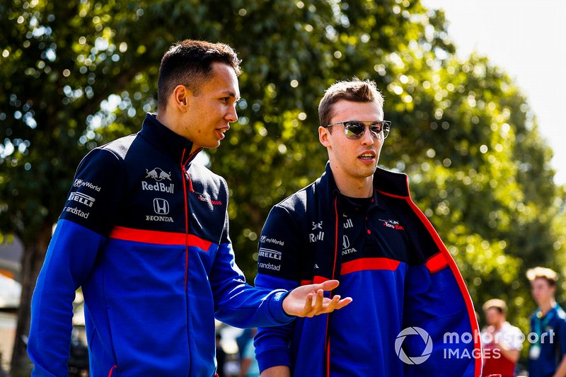 Alexander Albon, Toro Rosso ve Daniil Kvyat, Toro Rosso