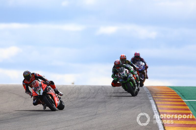 Chaz Davies, Aruba.it Racing-Ducati Team, Leon Haslam, Kawasaki Racing