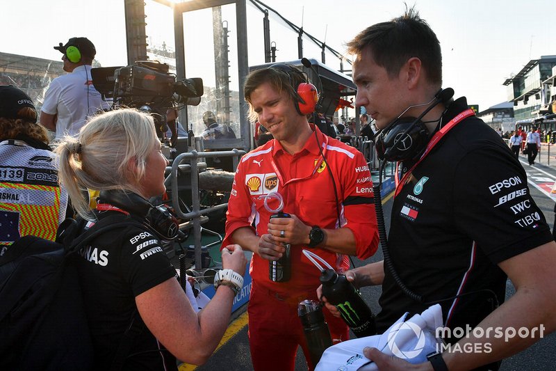 Miembros de Mercedes y Ferrari