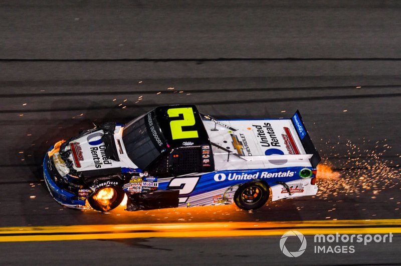 Sheldon Creed, GMS Racing, Chevrolet Silverado United Rentals/A.M.Ortega