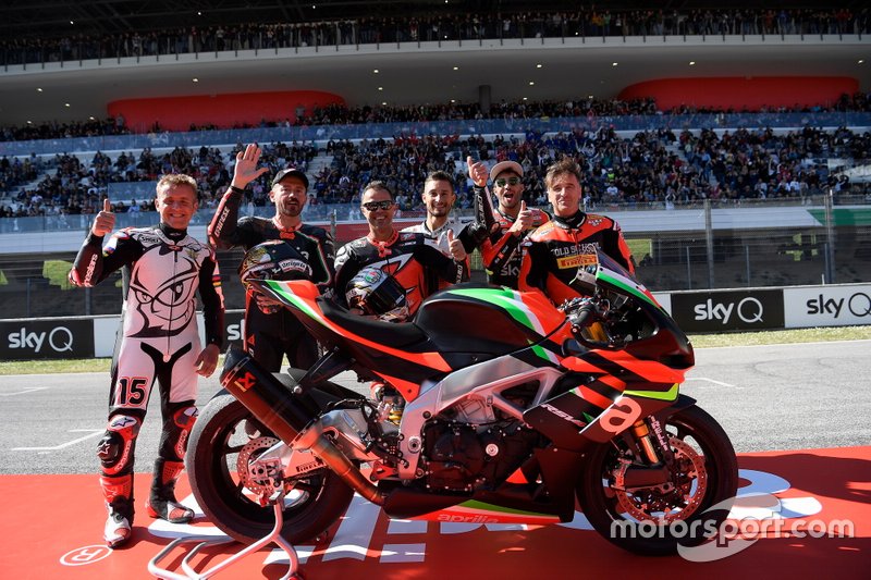 Loris Capirossi, Max Biaggi, Andrea Iannone, Bradly Smith