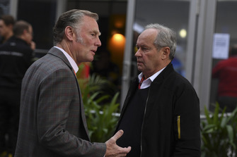 Sean Bratches, Formula One Managing Director, Commercial Operations and Jerome Stoll, Director of Renault Sport F1