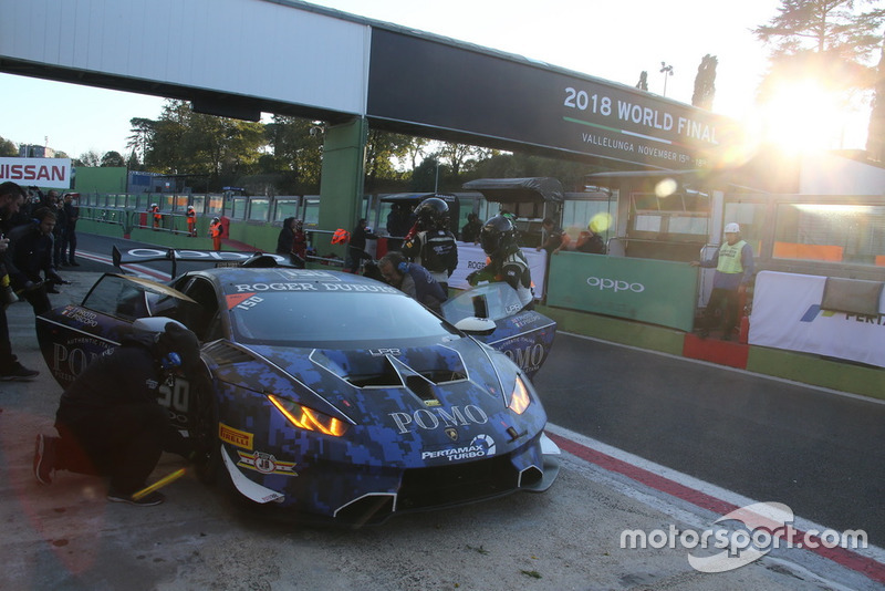 Lamborghini Huracan Super Trofeo Evo #150, US RaceTronics: Edoardo Piscopo, Taylor Proto
