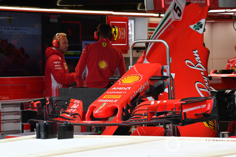 Ferrari SF-71H front wing detail