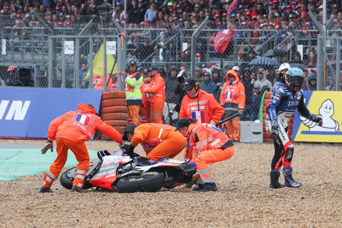 Miguel Oliveira, caída del Pramac Racing