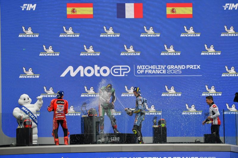 Marc Marquez, Ducati Team, Johann Zarco, LCR Honda Team, Fermin Aldeguer, Gresini Racing