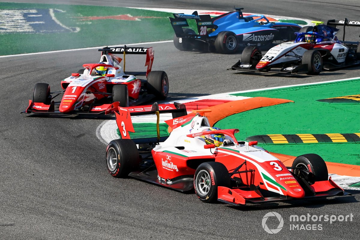 Logan Sargeant, Prema Racing y Oscar Piastri, Prema Racing