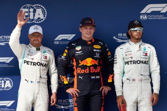 Sıralama ilk 3: 2. Valtteri Bottas, Mercedes AMG F1, pole Max Verstappen, Red Bull Racing, 3. Lewis Hamilton, Mercedes AMG F1