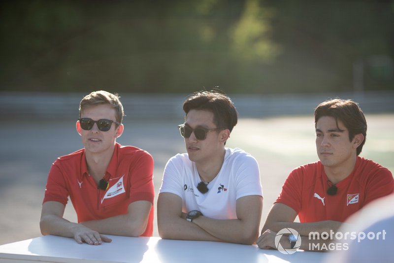 Callum Ilott, Sauber Junior Team by Charouz Guanyu Zhou, UNI Virtuosi Racing, Giuliano Alesi, Trident