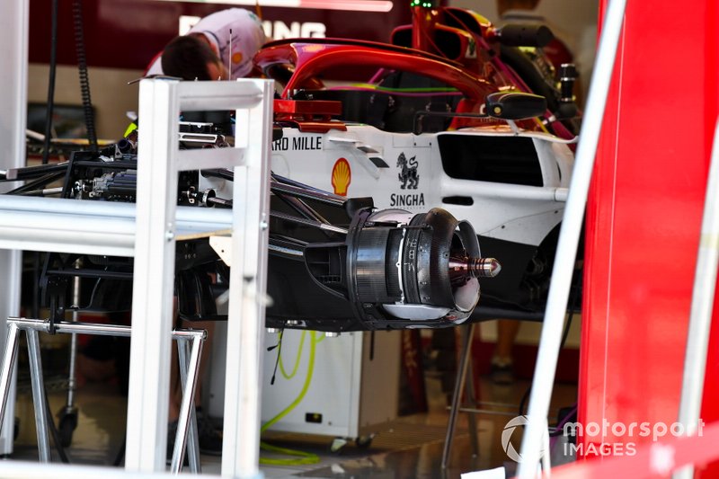 Frenos delanteros en Alfa Romeo Racing C38