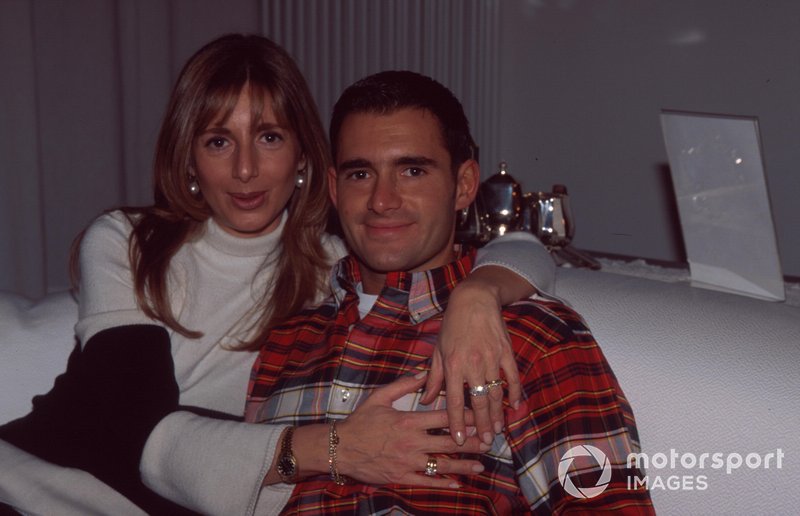 Gianni Morbidelli with his wife