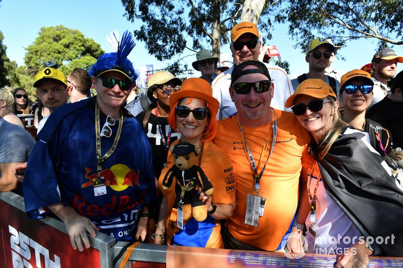 Fans en Albert Park