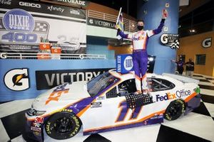 Race Winner Denny Hamlin, Joe Gibbs Racing, Toyota Camry