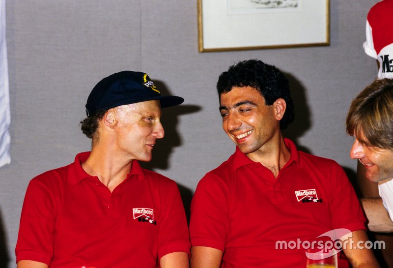 Niki Lauda et Michele Alboreto